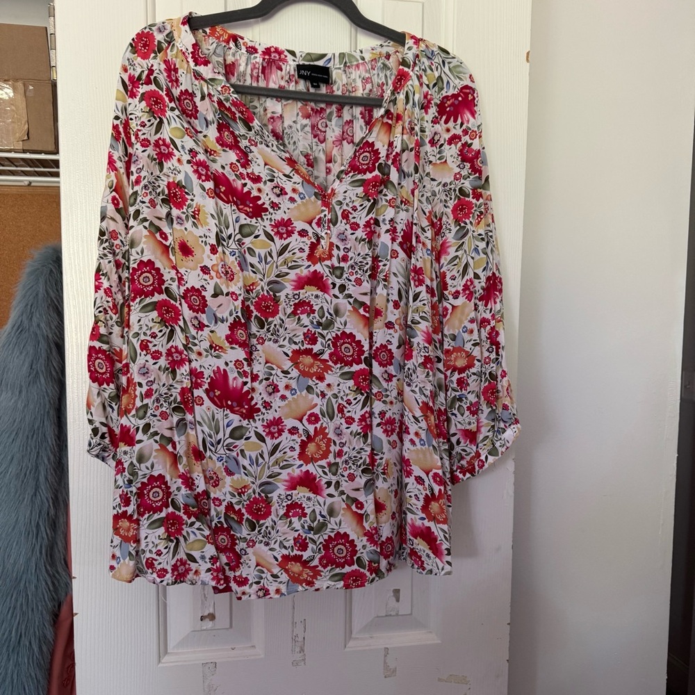Jones New York Floral Blouse - Multicolor